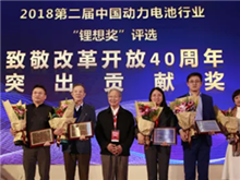 鋰想2018“致敬改革開放40周年”特別獎(jiǎng)揭曉 王傳福、曾毓群等10位行業(yè)人物榜上有名