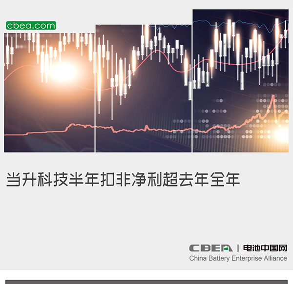 當升科技半年扣非凈利超去年全年 當升科技半年扣非凈利超去年全年